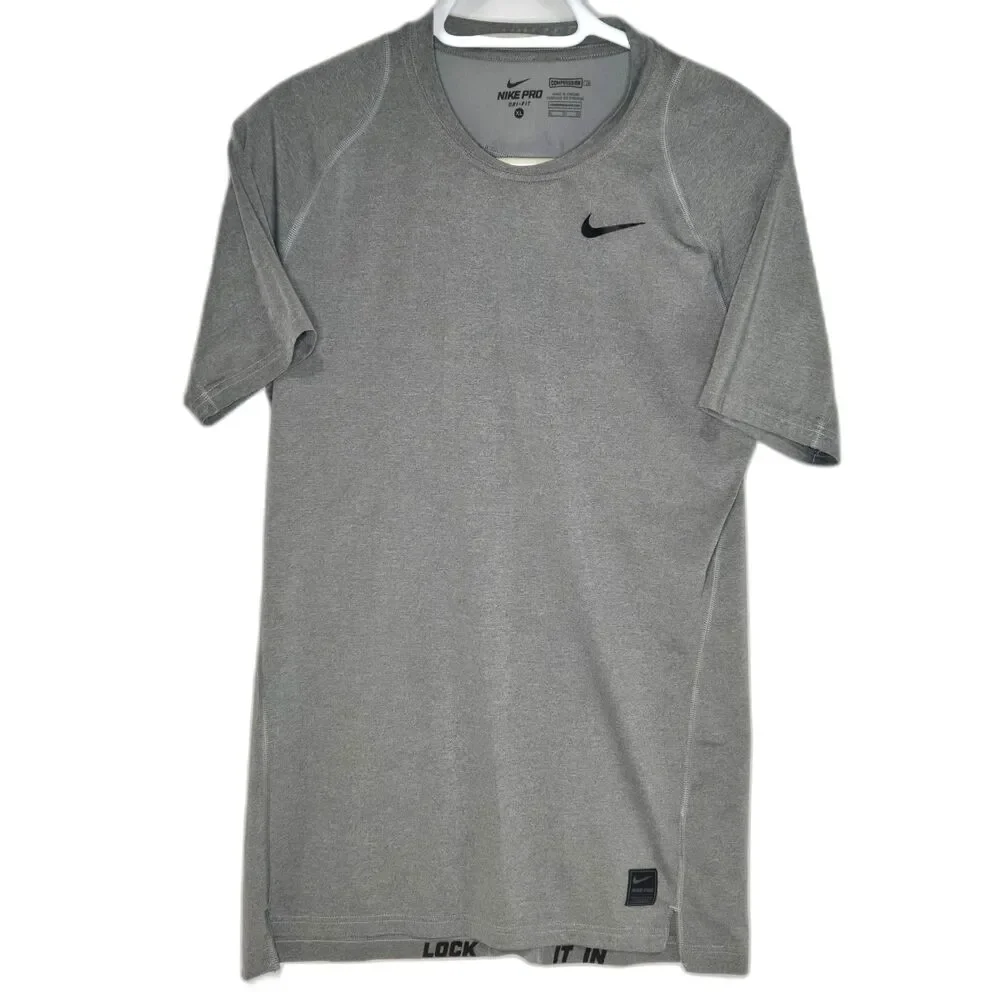 Nike Pro Cool Compression Dri-Fit Shirt | Men's Size XL | Gray